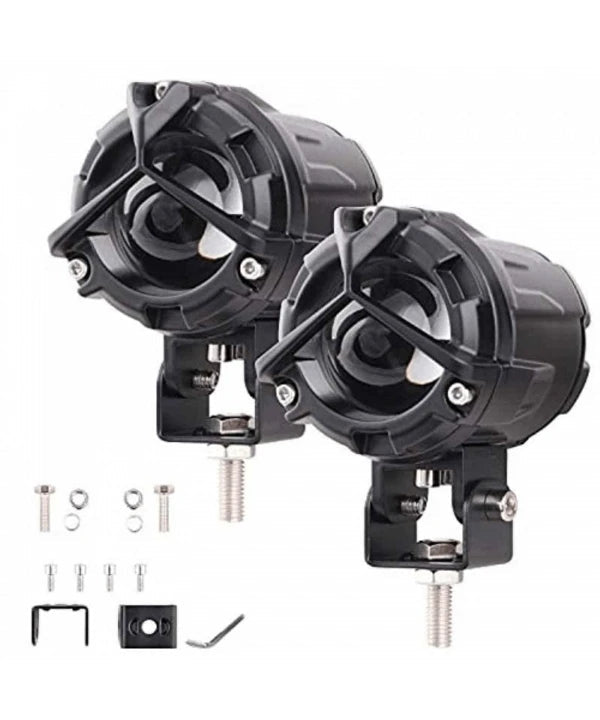 LGP Dk 350 Mercedes Ultra Wide Driving Fog Lights White/yellow With Wiring Harness And Wireless Button Switch 60w-LGP11350