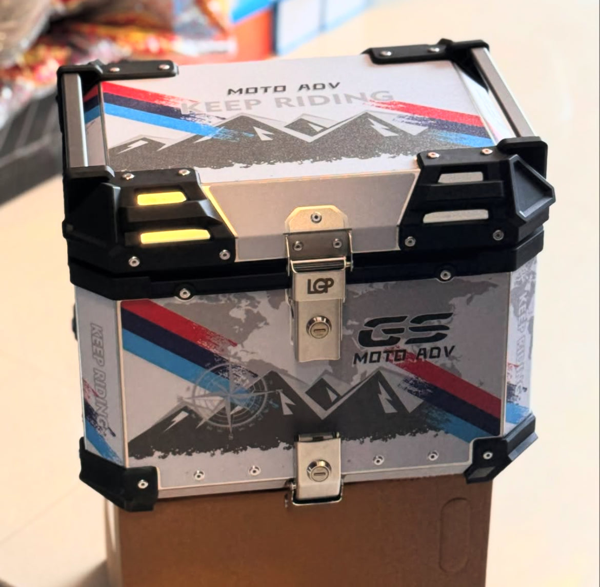 LGP GS MOTO ADV 45 litres Top Box With Graphics Premium-LGP11241