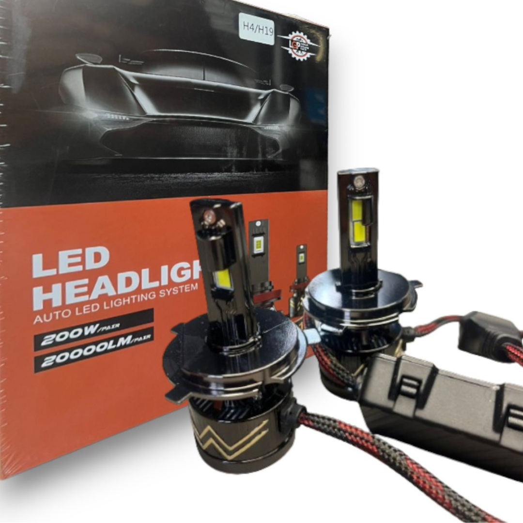LGP H4 H19 LED Headlight 200W Conversion Kit 22000LM Car Driving Headlamp Bulb 6000K Super Bright Beam Fog Light For All Cars-AUX1179