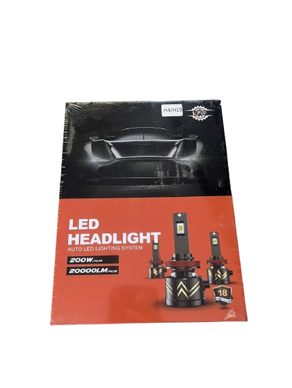 LGP H4 / H19 LED Headlight 200W Conversion Kit 22000LM Car Driving Headlamp Bulb 6000K Super Bright Beam Fog Light For All Cars-AUX1179