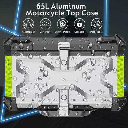 LGP Heavyduty Top Box 65L X type Premium Aluminium - Universal