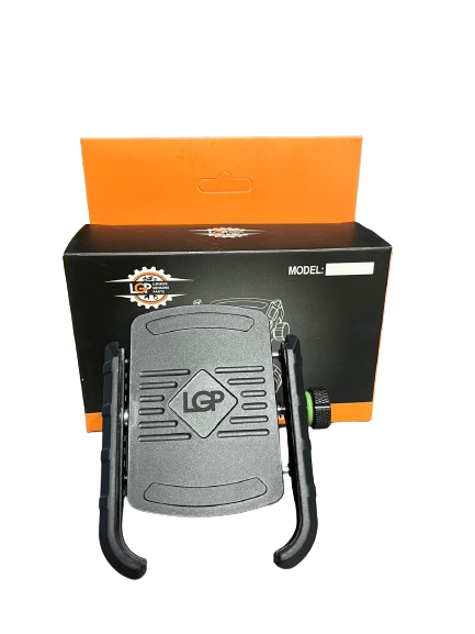 LGP M4 Jaw-Grip Waterproof BikeMotorcycleScooter Mobile Phone Holder Mount, Ideal for Maps and GPS Navigation (Black)-LGP1141