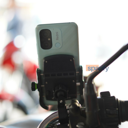 LGP Mb1 Jaw-grip Waterproof Bike/Motorcycle/Scooter Mobile Phone Holder Mount With Fast Usb 3.0 Charger, Ideal For Maps And Gps Navigation (Black)-M8-LGP02