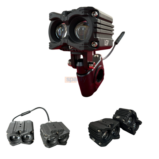 LGP Mk05 Spotlight Ip67 Waterproof Auxiliary Lights With With Harness Compatible For All Motorcycles And Cars-Premium-LGP11127