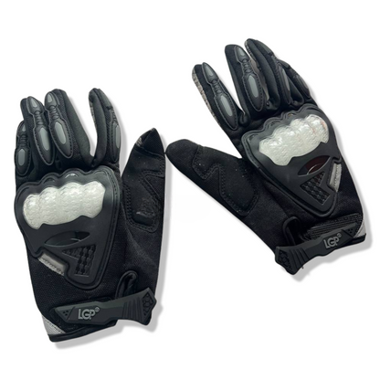LGP Motocross Riding Gloves Black (BlackGrey)