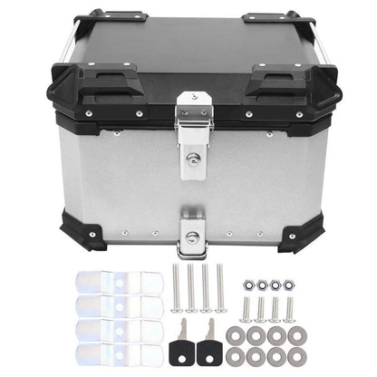 LGP Motorcycle Top Box-X Type-45l Silver Premium Fits All Motorcycle-LGP11240