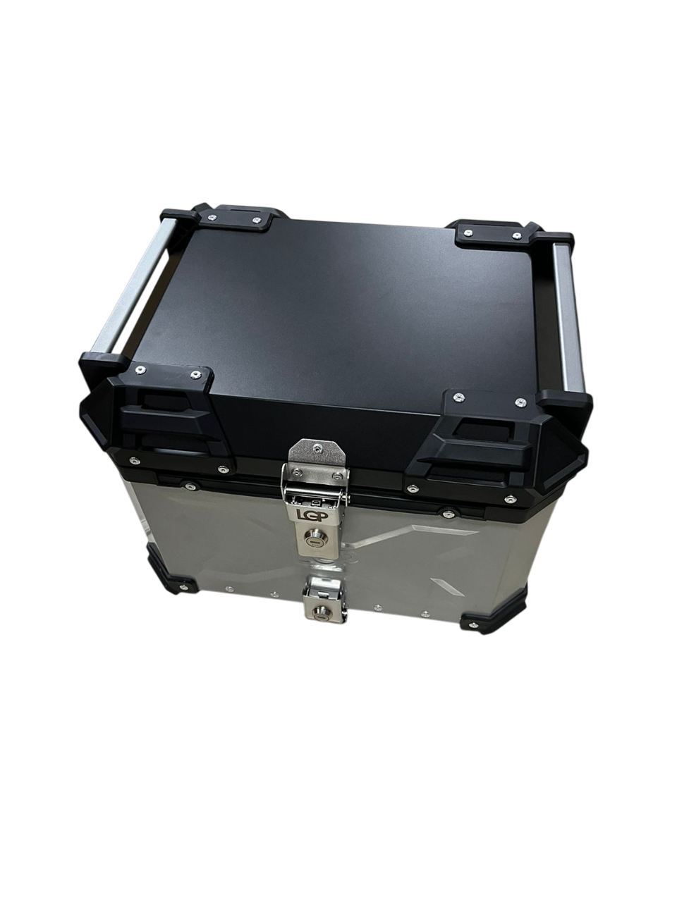 LGP Motorcycle Top Box-X Type-45l Silver Premium Fits All Motorcycle-LGP11240