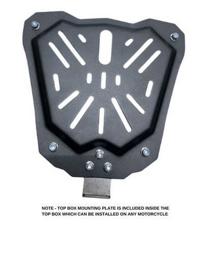 LGP Motorcycle Top Box-X Type-45l Silver Premium Fits All Motorcycle-LGP11240