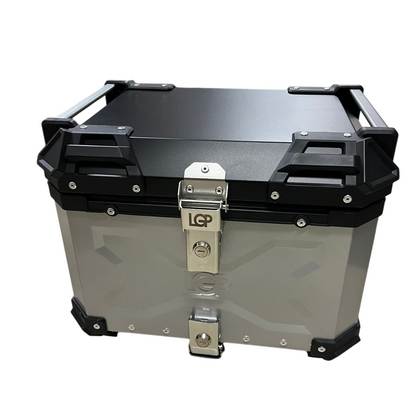 LGP Motorcycle Top Box-X Type-45l Silver Premium Fits All Motorcycle-LGP11240