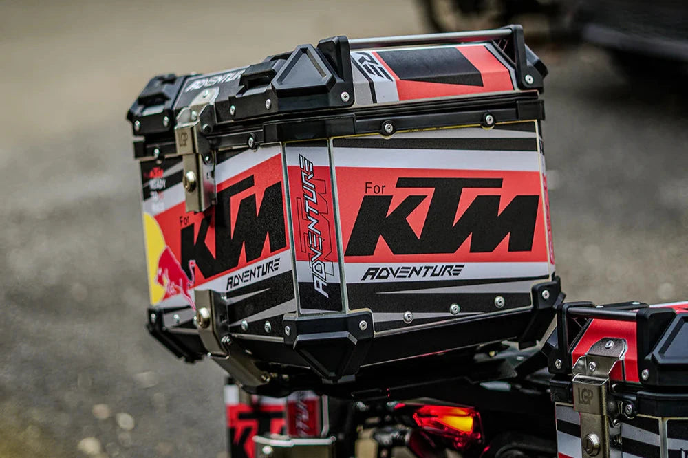 LGP Premium Aluminium KTM Graphics Top Box 45 Ltrs-LGP11201