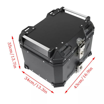 LGP Premium X Aluminium Top Box 45l-Black( Compatible For All Motorcycle )-LGP1130
