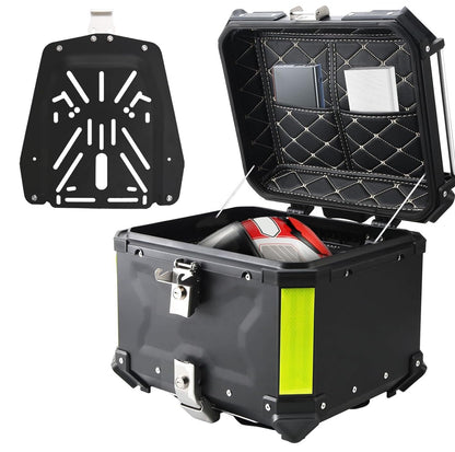 LGP Premium X Aluminium Top Box 45l-Black( Compatible For All Motorcycle )-LGP1130