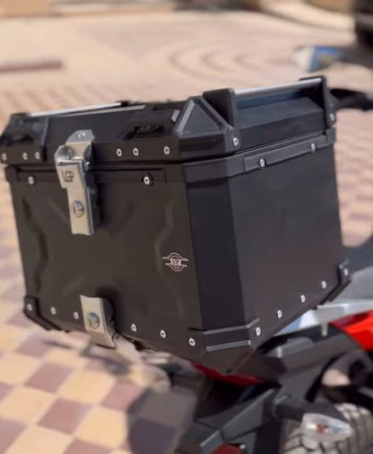 LGP Premium X Aluminium Top Box 45l-Black( Compatible For All Motorcycle )-LGP1130