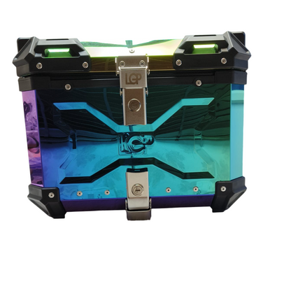 LGP Rainbow Large Capacity Aluminium Top Box 45 Ltrs (fits All Motorcycle) - Color Plating Premium Top Box-LGP11213