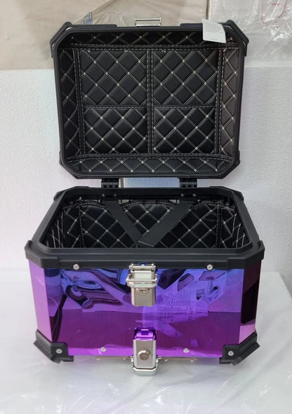 LGP Rainbow Large Capacity Aluminium Top Box 45 Ltrs (fits All Motorcycle) - Color Plating Premium Top Box-LGP11213