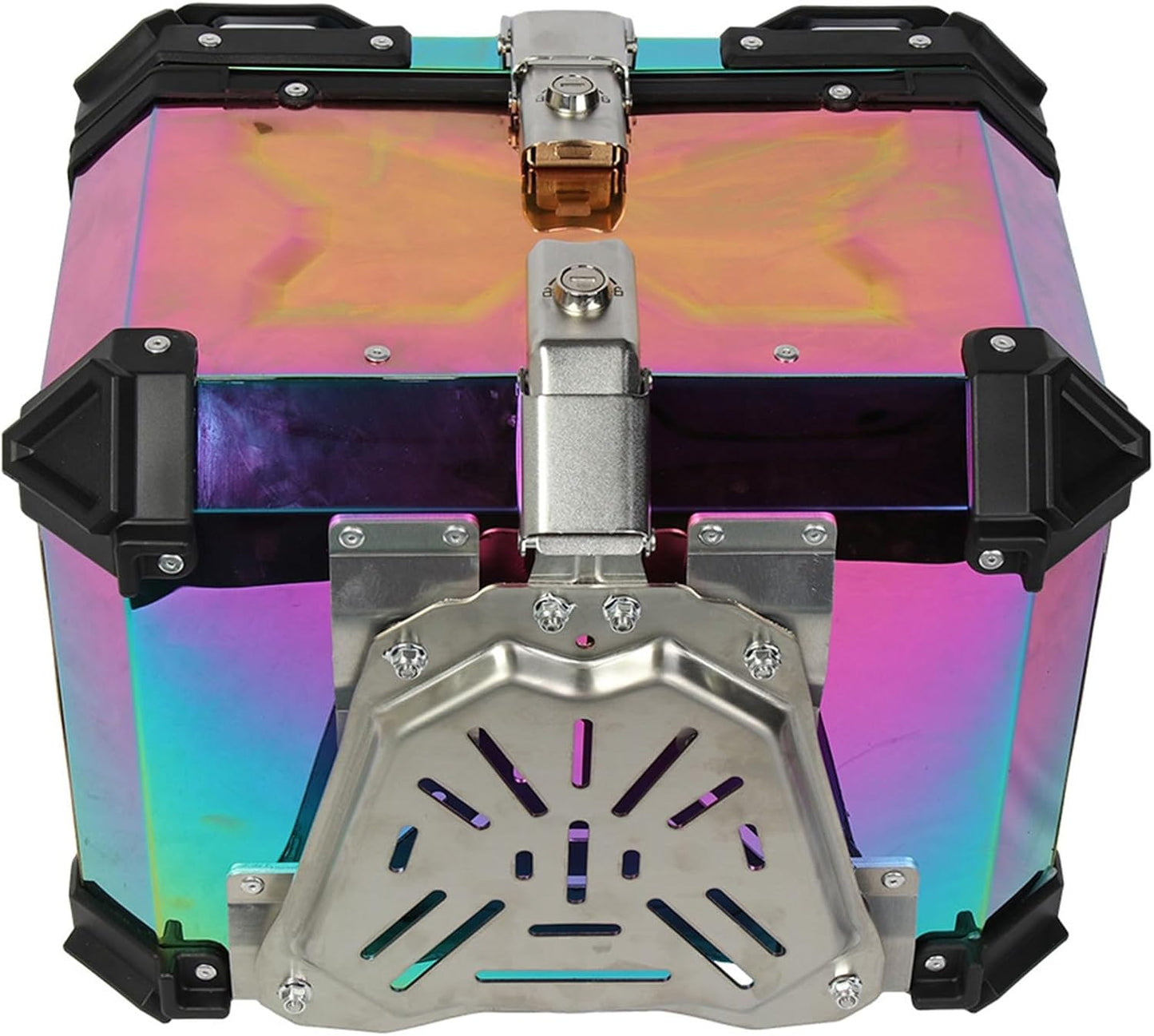 LGP Rainbow Large Capacity Aluminium Top Box 45 Ltrs (fits All Motorcycle) - Color Plating Premium Top Box-LGP11213