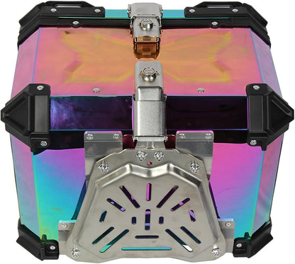 LGP Rainbow Large Capacity Aluminium Top Box 45 Ltrs (fits All Motorcycle) - Color Plating Premium Top Box-LGP11213
