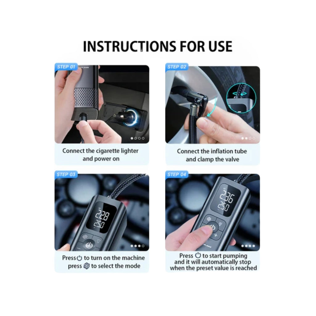 LGP-Tire Inflator Portable Air Compressor-T15B