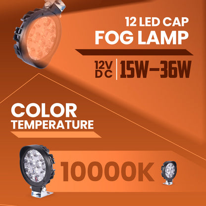 LGP 12 LED Cap Fog Lamp Universal For All Bikes