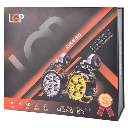 LGP DK660 High Power Motorcycle Spotlight 90W 11200LM LED