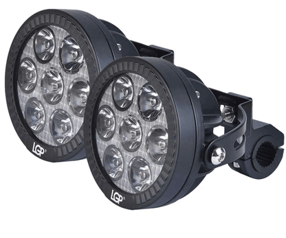 LGP DK70 WATTS ROUND 7LED FOGLAMP WITH HARNESS PRO AND SWITCH