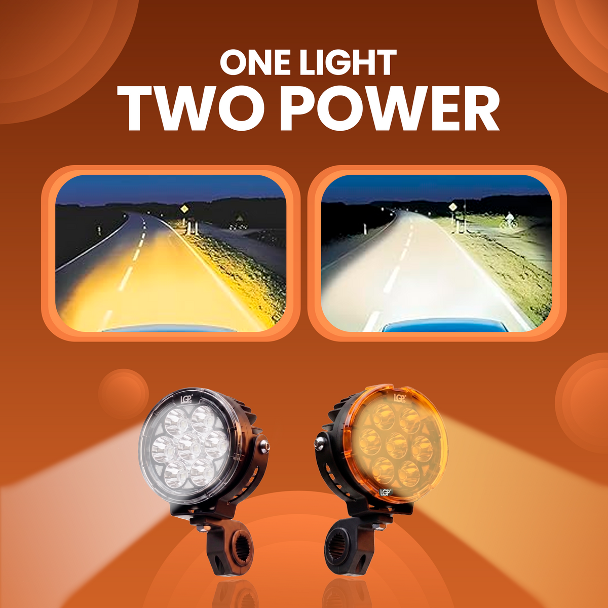 LGP DK80-PRO High-Power Motorcycle Spotlight 160W 20000LM LED