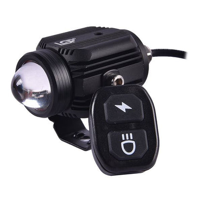 LGP Fog Lamp Dk16 With Wireless Harness Switch And Clamps For All Bikes