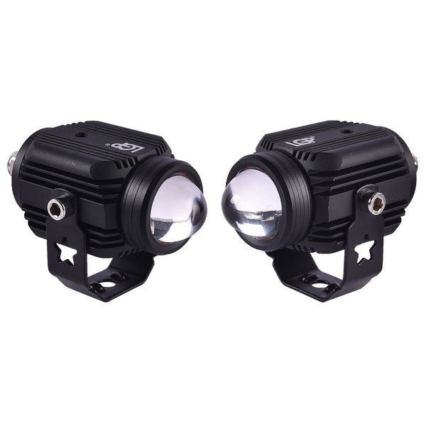 LGP Fog Lamp Dk16 With Wireless Harness Switch And Clamps For All Bikes