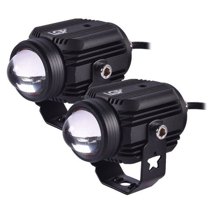 LGP Fog Lamp Dk16 With Wireless Harness Switch And Clamps For All Bikes