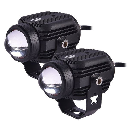 LGP Fog Lamp Dk16 With Wireless Harness Switch And Clamps For All Bikes