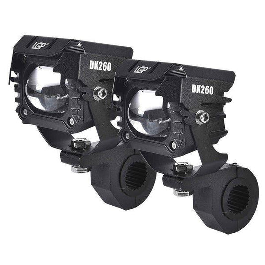 LGP Fog Lamp Dk260 With Wiring Harness And Wireless Switch For All Bikes