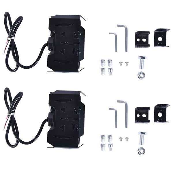 LGP Fog Lamp Dk300 Projector Triple Lens For Bikes With Dual Light Colors (Yellow And White)