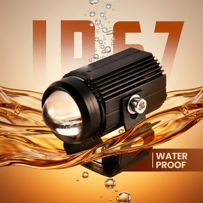 LGP Mini Driving Light Fog lamp for Bike (Pair) | High Brightness LED Fog Light | Waterproof Auxiliary Light for Motorcycle