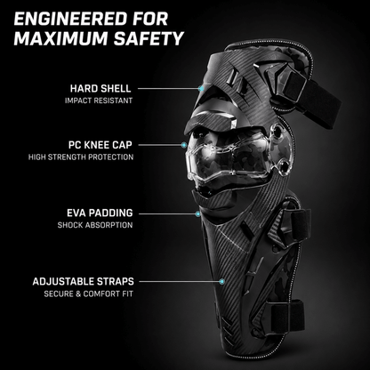 LGP Motorcycle Knee Guard Set of 2 - Riding Safety & Knee Protection