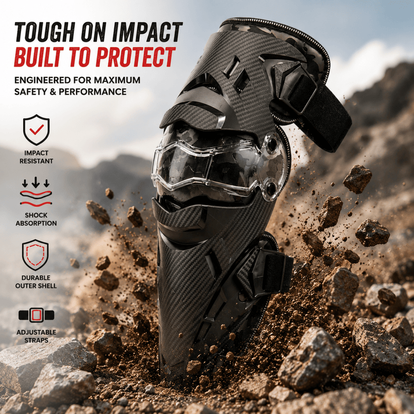 LGP Motorcycle Knee Guard Set of 2 - Riding Safety & Knee Protection