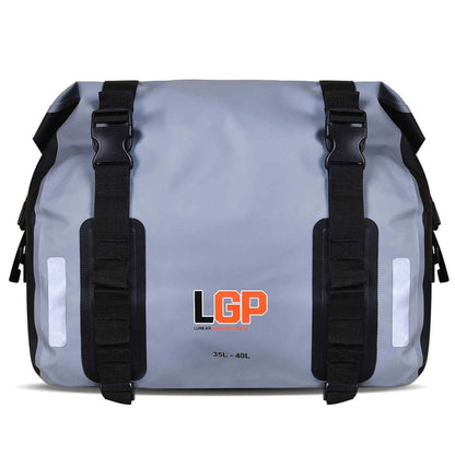 LGP Motorcycle Saddle Bags 35L × 2 (Grey) - PB0003
