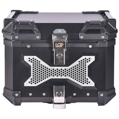 LGP Motorcycle Top Box 45L Black Type X Luggage Box with Backrest - LGPT0098