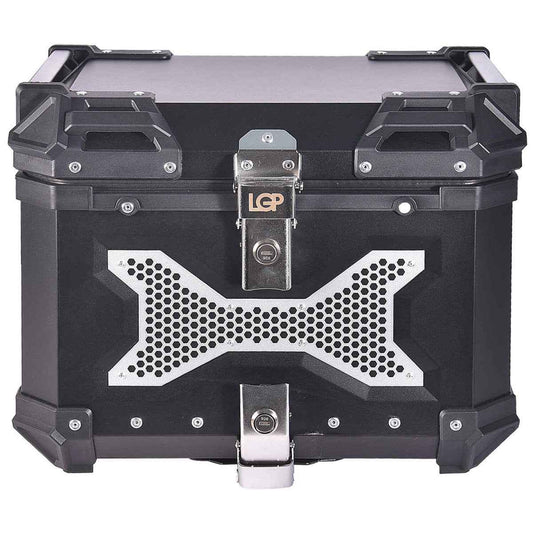 LGP Motorcycle Top Box 45L Black Type X Luggage Box with Backrest - LGPT0098