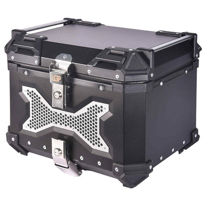 LGP Motorcycle Top Box 45L Black Type X Luggage Box with Backrest - LGPT0098