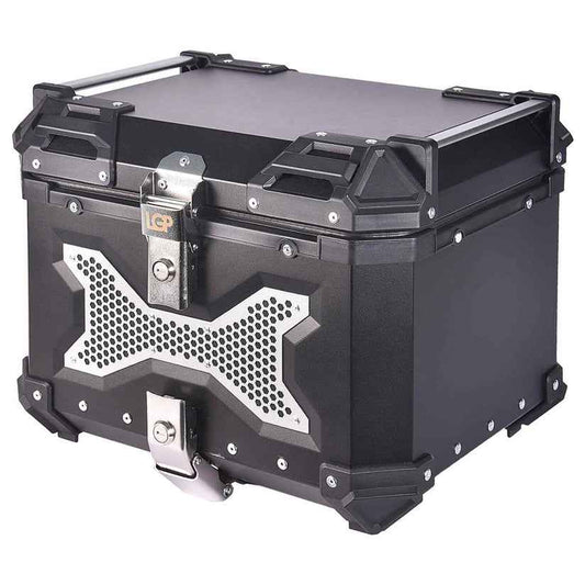 LGP Motorcycle Top Box 45L Black Type X Luggage Box with Backrest - LGPT0098