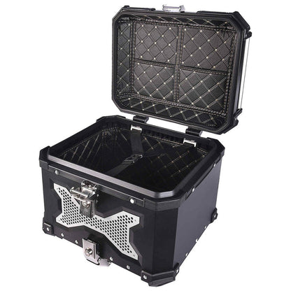 LGP Motorcycle Top Box 45L Black Type X Luggage Box with Backrest - LGPT0098