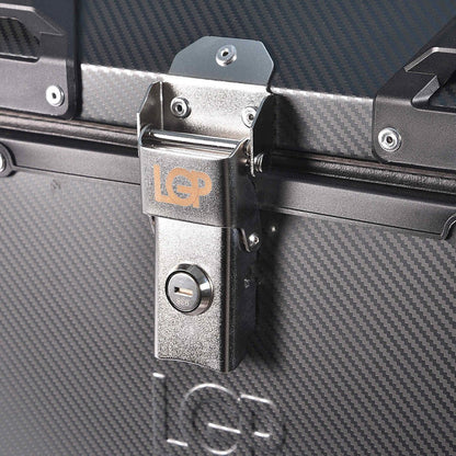 LGP Motorcycle Top Box 45L Carbon Finish Luggage Box with Backrest - LGPT0099