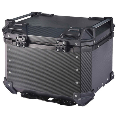 LGP Motorcycle Top Box 45L Carbon Finish Luggage Box with Backrest - LGPT0099
