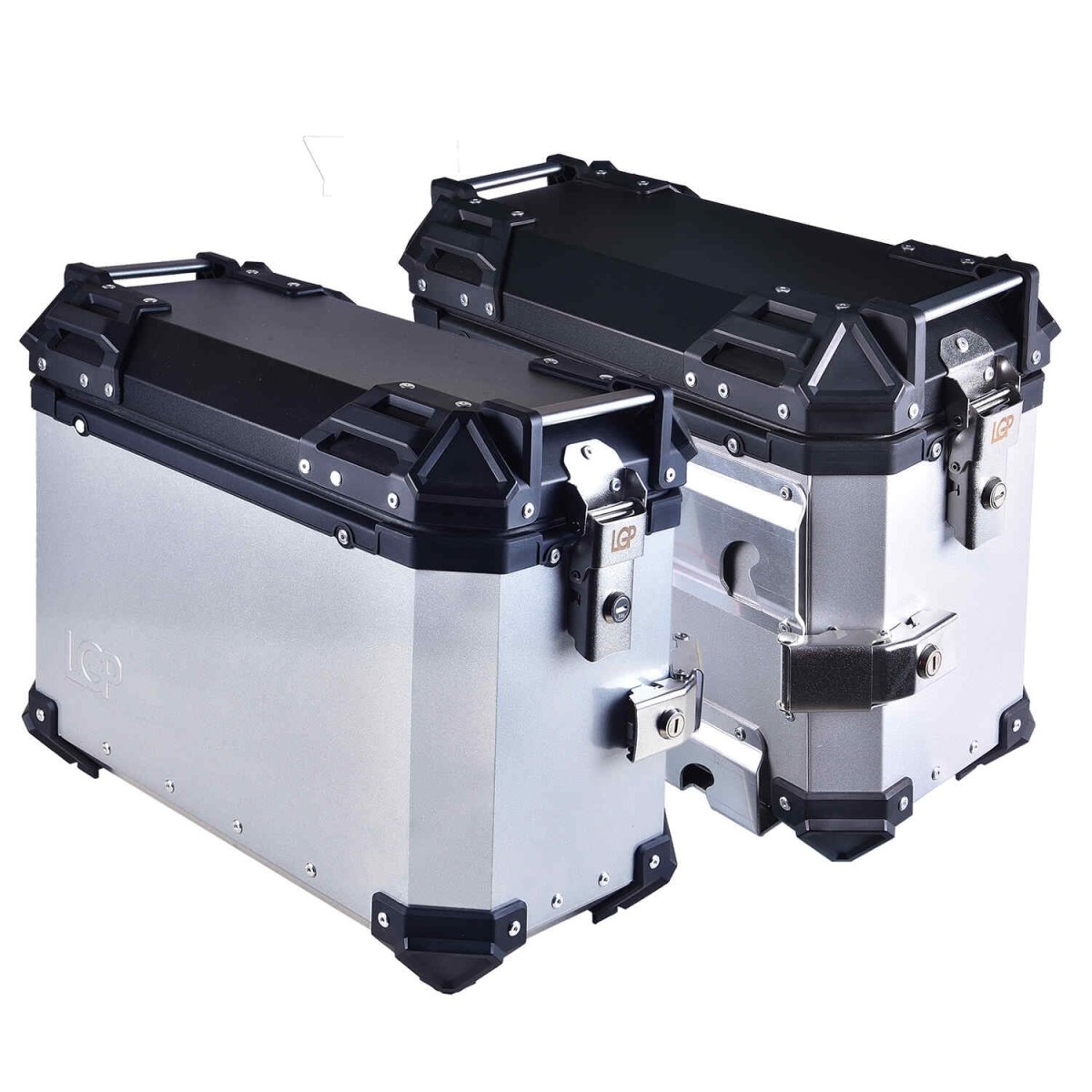 LGP Pannier Box 38L Silver Plane - LGPT0042