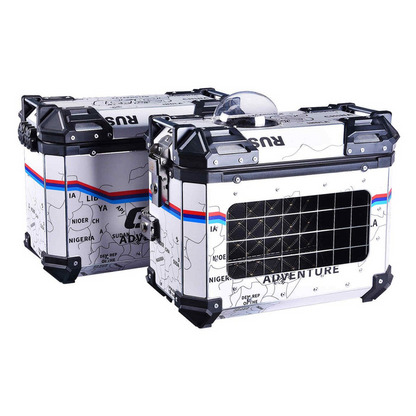 LGP Pannier Box 38L White Map Line For Pet - LGPT0046