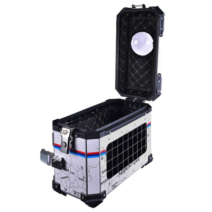 LGP Pannier Box 38L White Map Line For Pet - LGPT0046