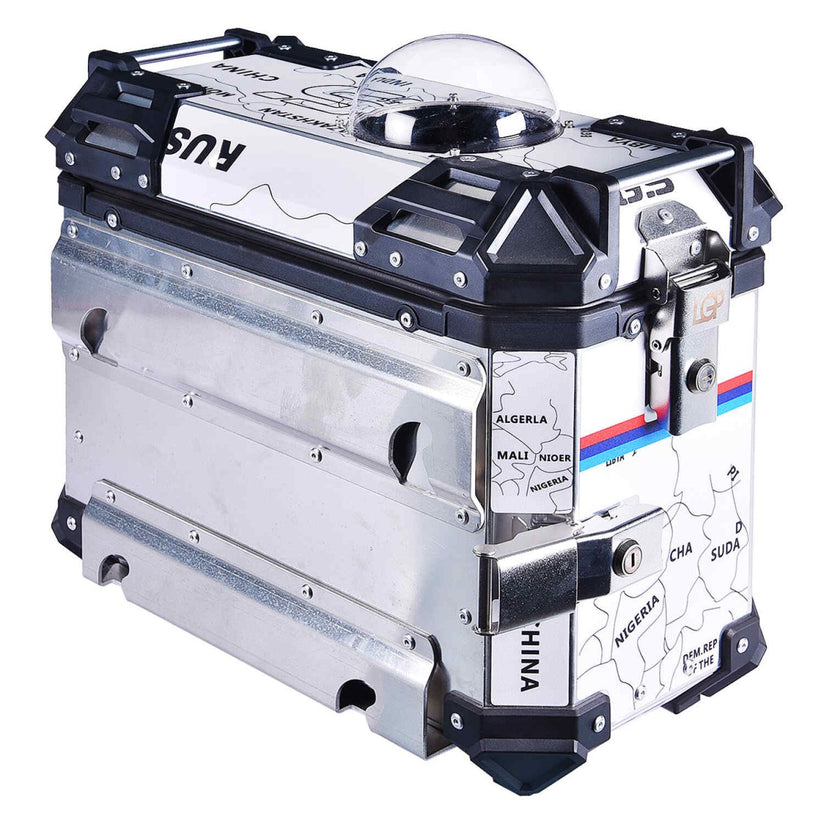 LGP Pannier Box 38L White Map Line For Pet - LGPT0046