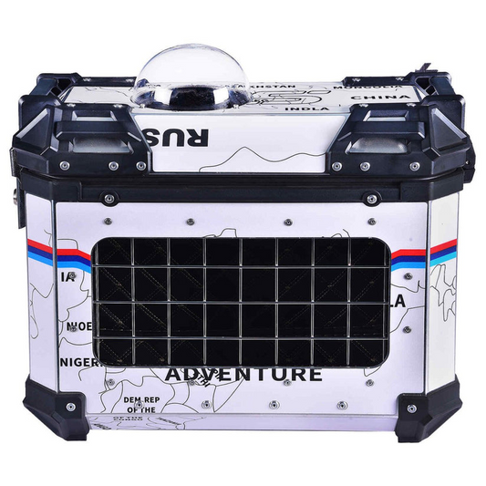 LGP Pannier Box 38L White Map Line For Pet - LGPT0046