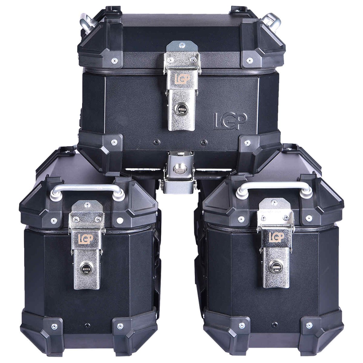 LGP Pannier Set Of 3 16+16+18 Black Plane - LGPT0048