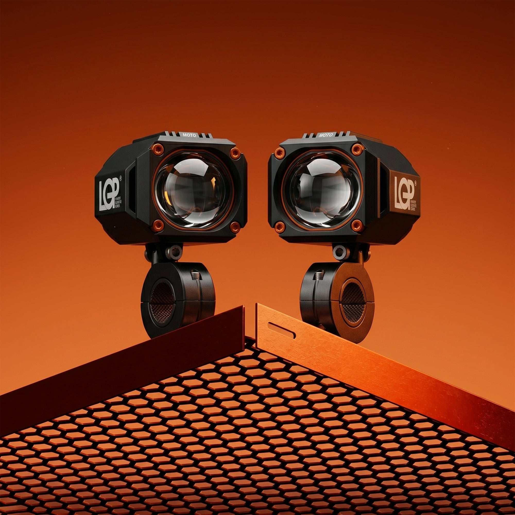 LGP Spotlight MK07 Dual Beam Motorcycle Light, 80W 7000LM – Riders